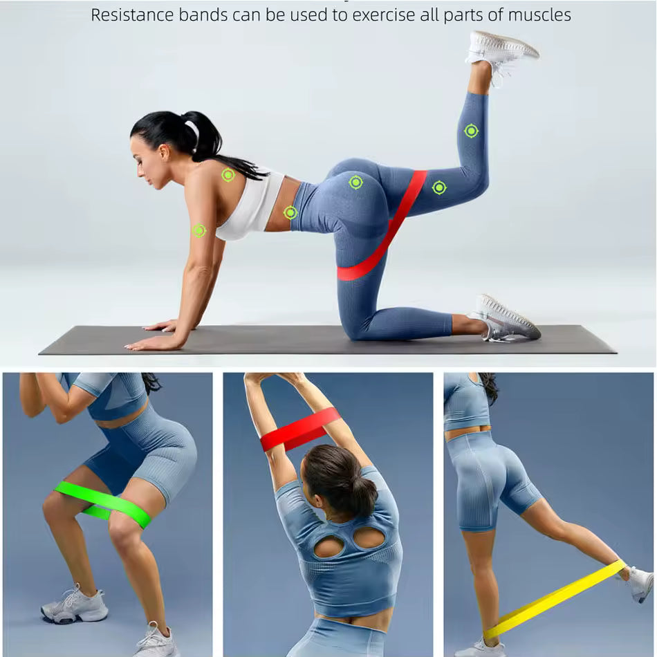 Diferentes bandas de resistencia, banda de Yoga, ejercicio físico, entrenamiento, banda de tensión de cadera, pierna, sentadillas, baile, banda elástica